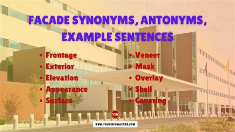 facade synonym|antonyms for facade.